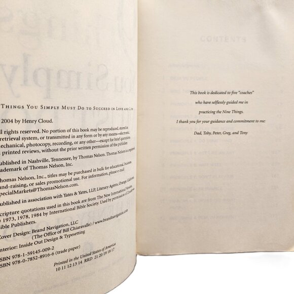 9 Things You Simply Must Do to Suceed inLove & Life by Dr Henry Cloud - Picture 2 of 6